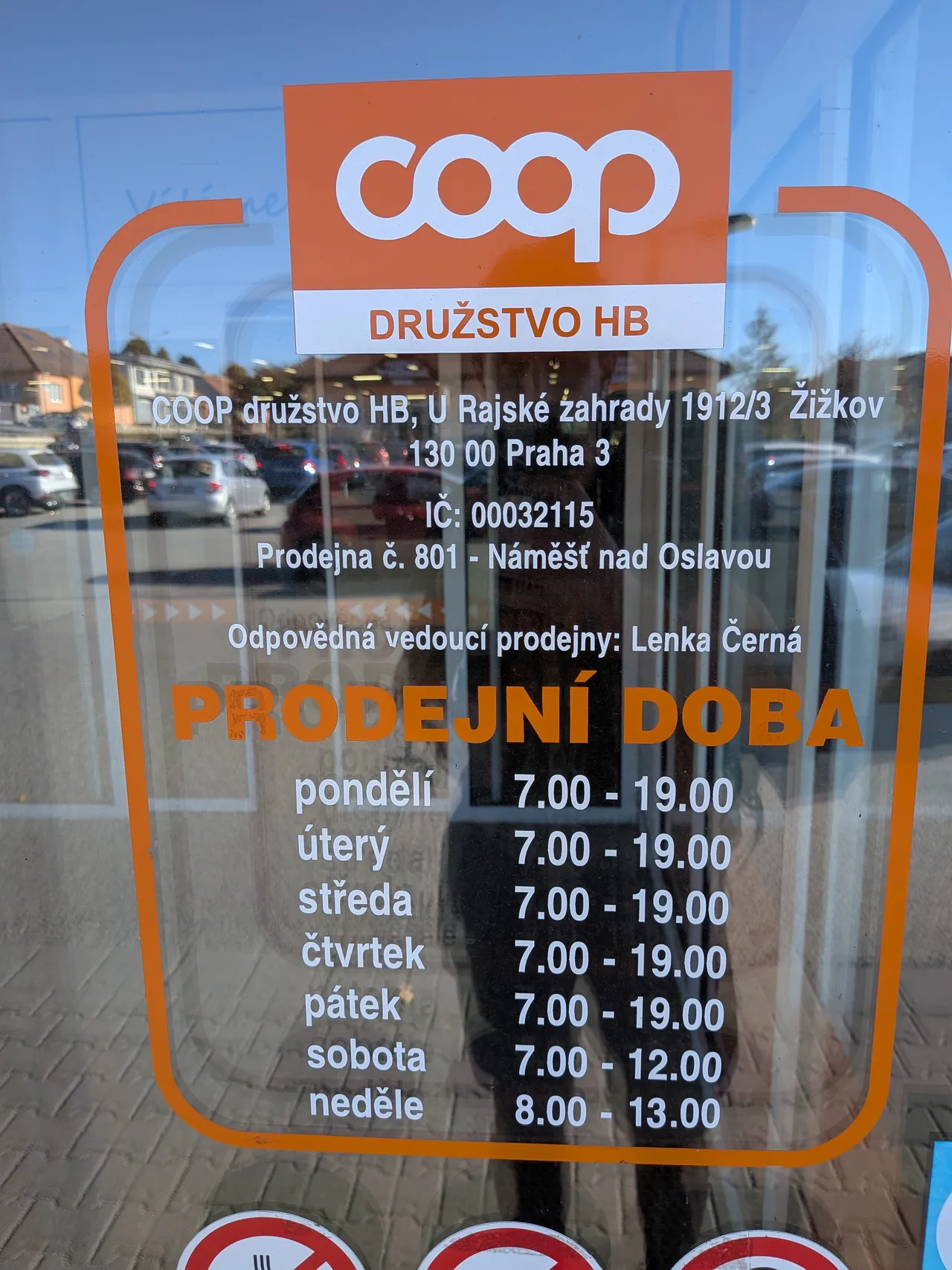 Coop · otevřeno denně